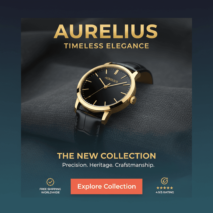 Sleek podcast or audio app interface mockup, dark mode minimal aesthetic, glowing gold gradients, sophisticated UI presentation, editorial typography.