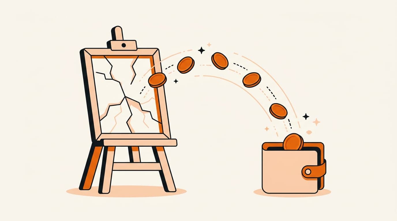 AI BrandGen Help Illustration: Refund for a Failed Generation generated with BrandGen