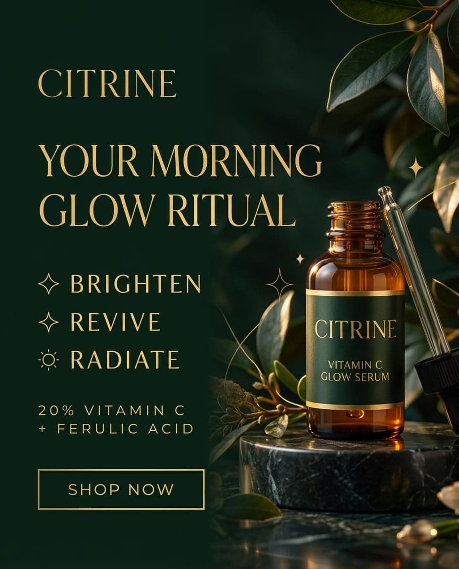 AI Citrine Morning Glow Ritual Social Media Ad generated with BrandGen