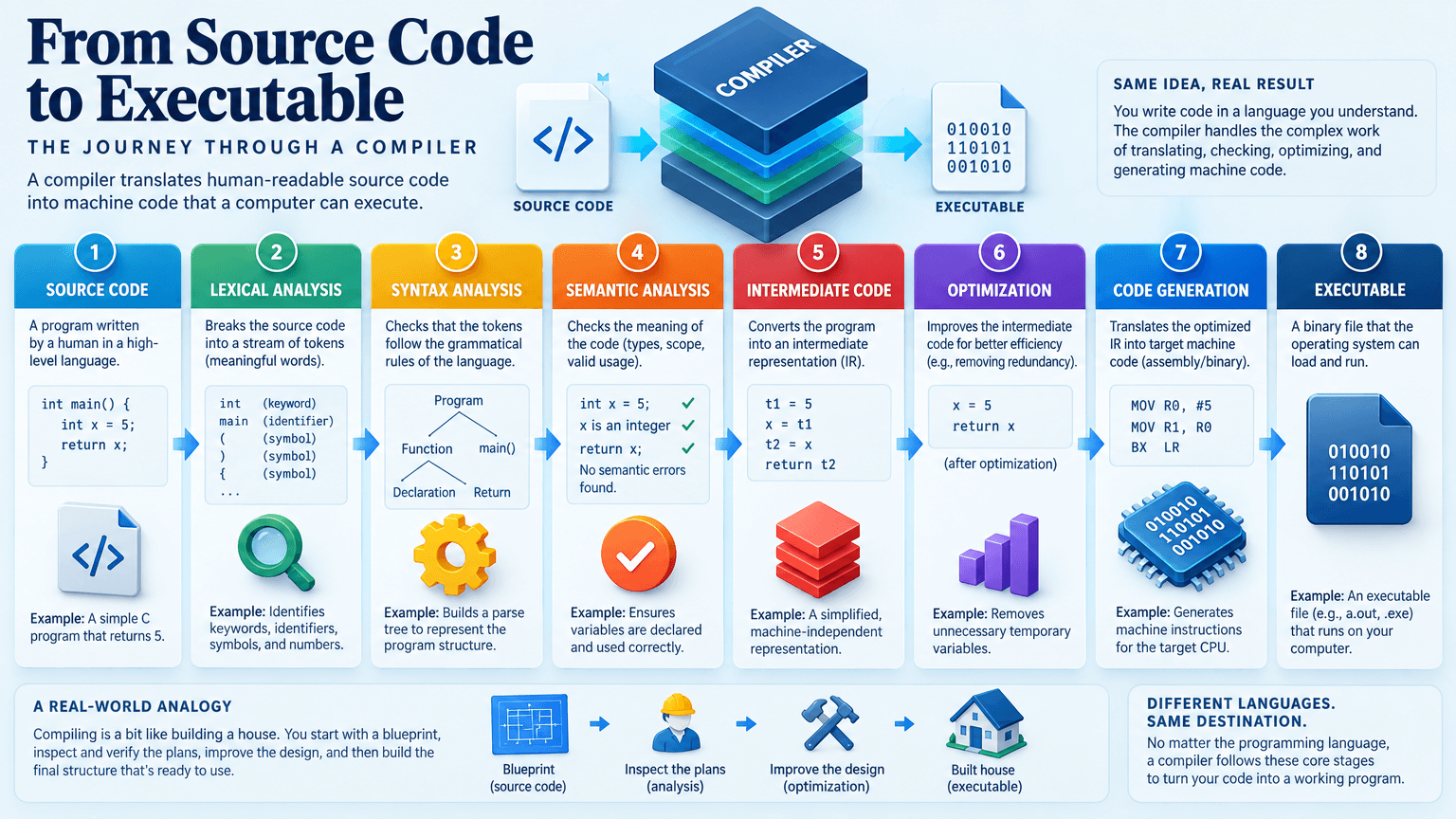 AI Compiler Pipeline Infographic, Sunburst Variant generated with BrandGen