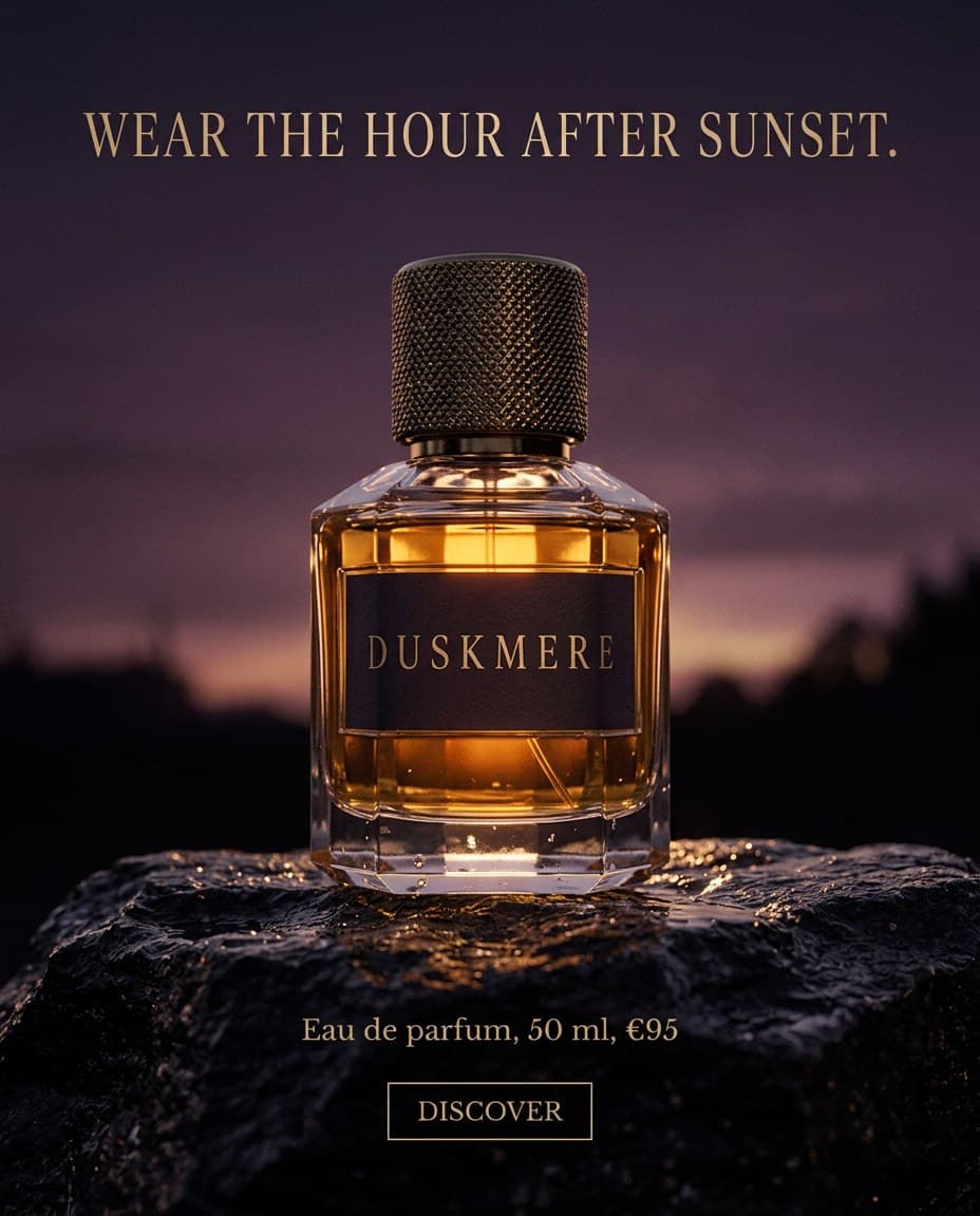 AI Duskmere Eau de Parfum Instagram Ad generated with BrandGen