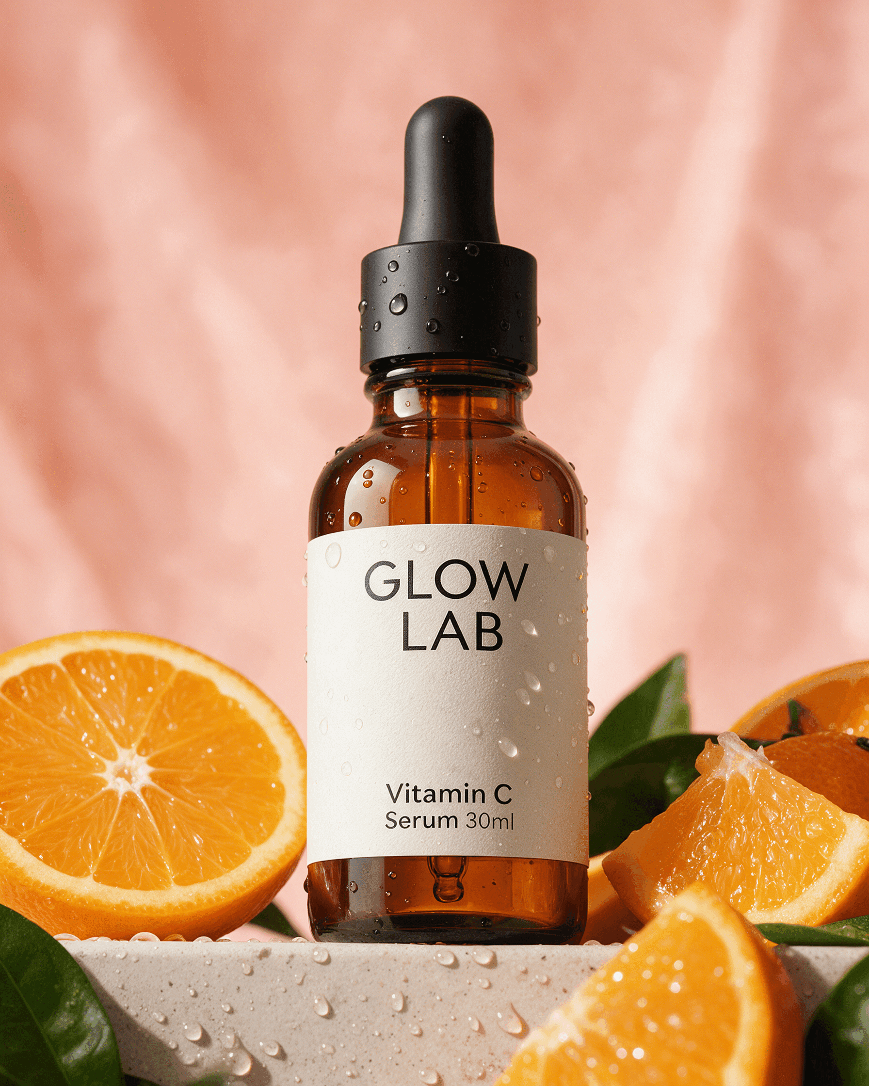 AI Vitamin C Serum Instagram Ad with Orange Slices, made with Seedream 5.0 Pro