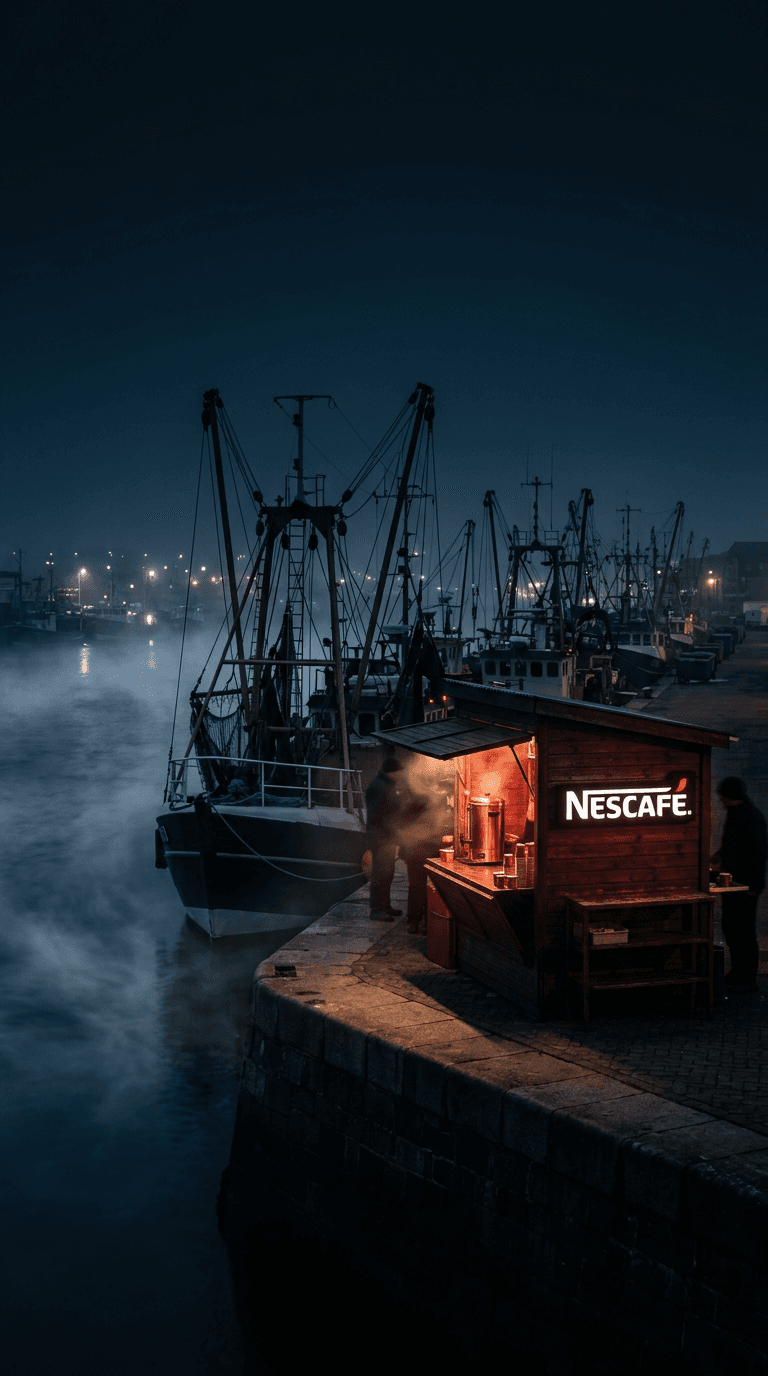 AI Nescafe Harbour Coffee Stall generated with BrandGen