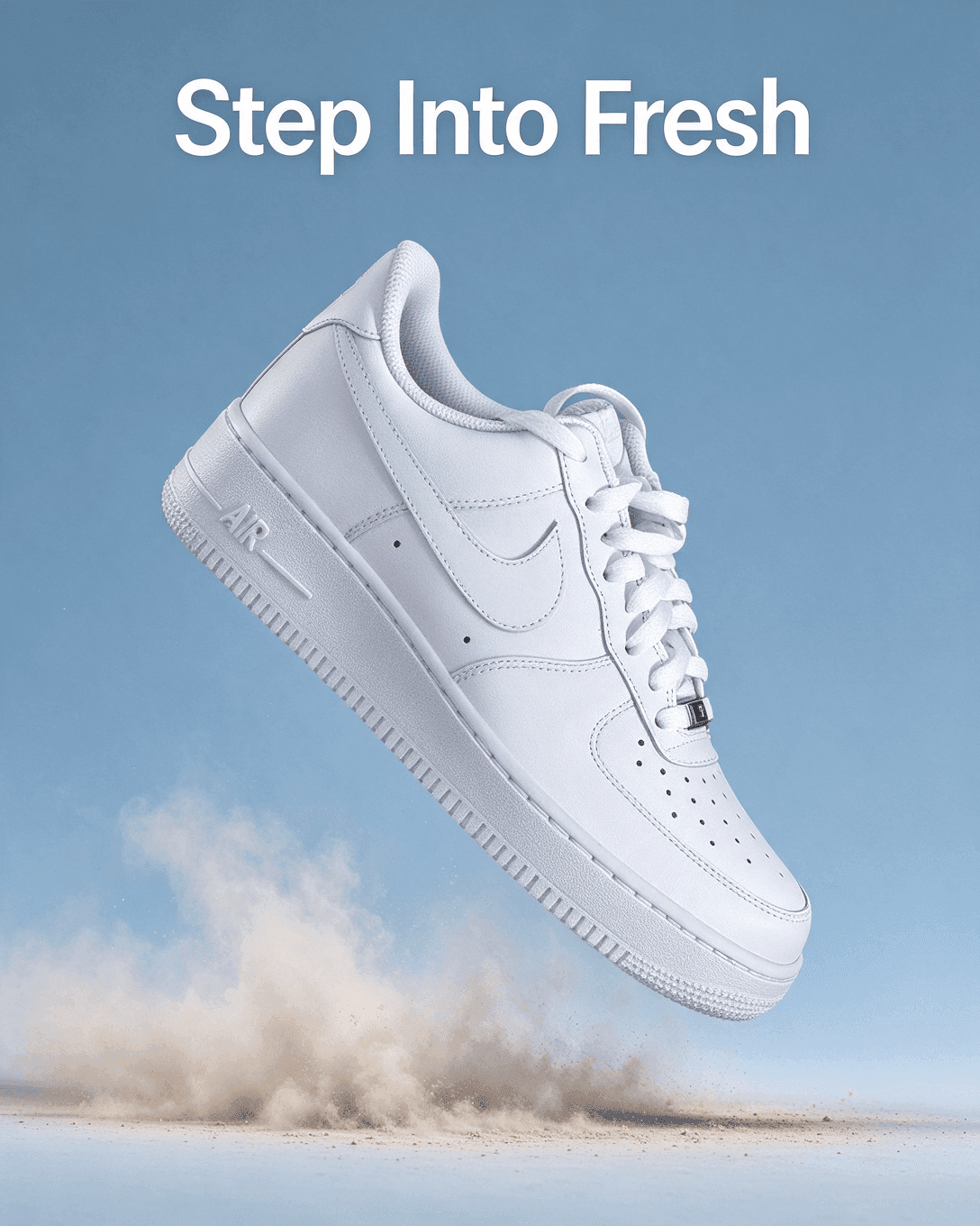 AI Floating Sneaker Ad, Step Into Fresh, made with Seedream 5.0 Flash