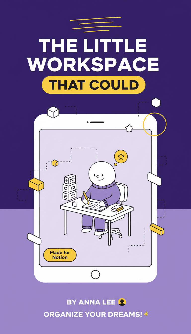 AI Notion-Style Children's Book Cover generated with BrandGen