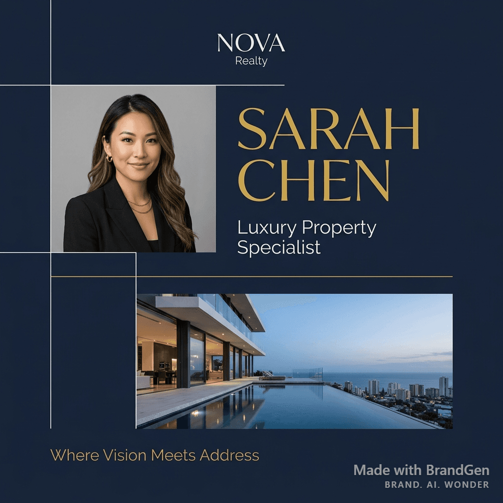 AI Real Estate Agent Branding Post generated with BrandGen