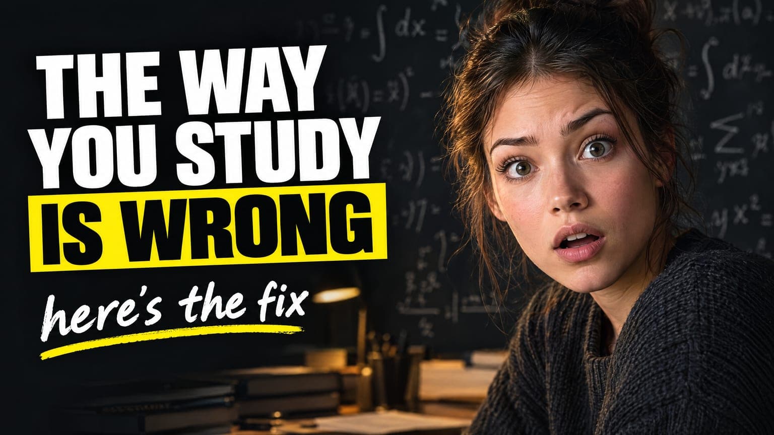 AI Study Habits YouTube Thumbnail generated with BrandGen